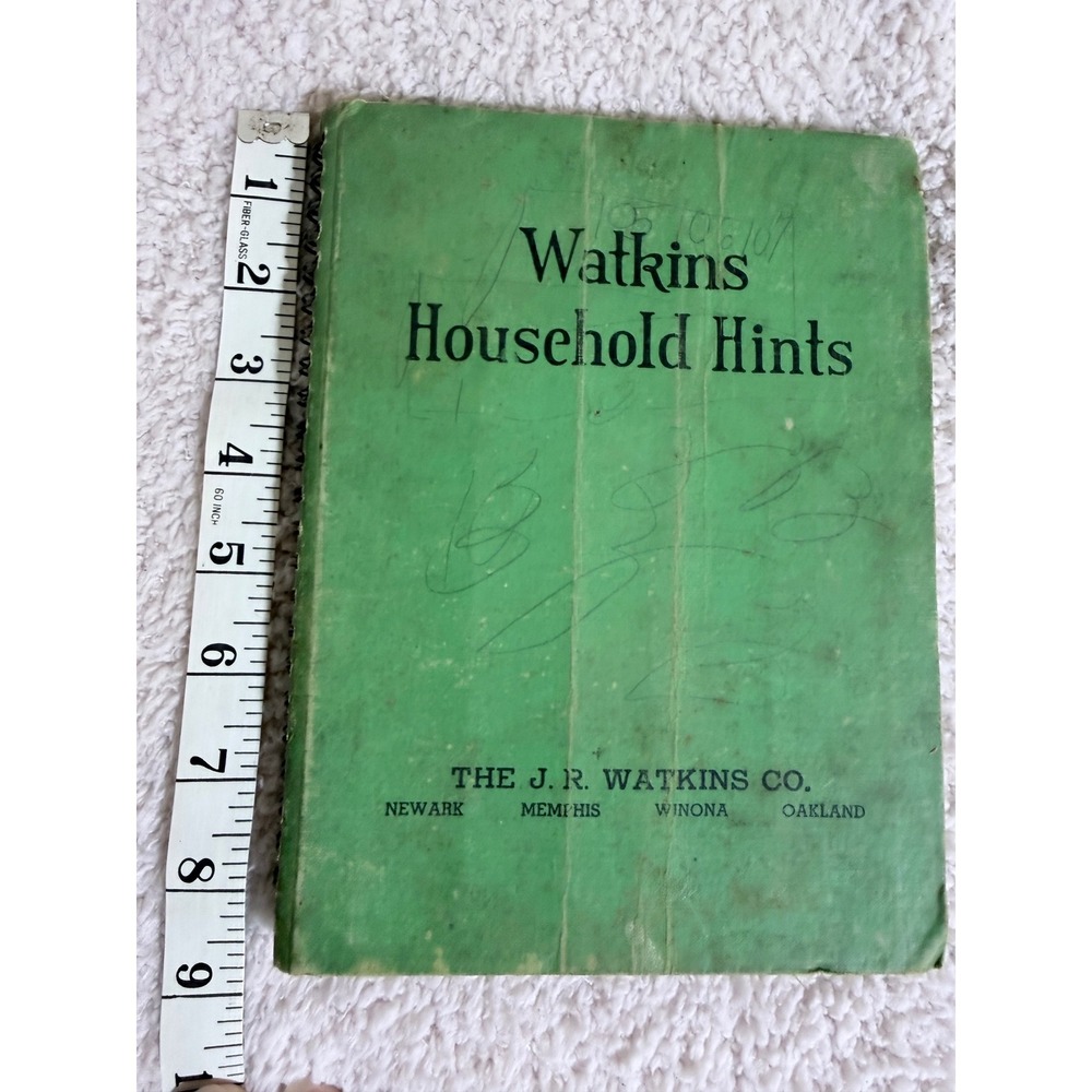 Vintage 1941 Watkins Household Hints Elaine Allen 3rd Ed Whitman Spiral Book